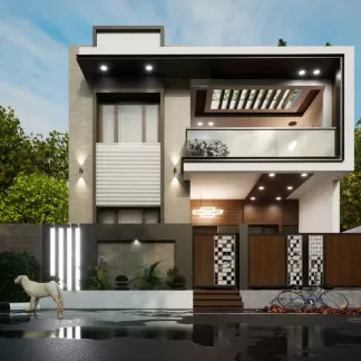 Facade Designing for Residence at Sunam, Punjab